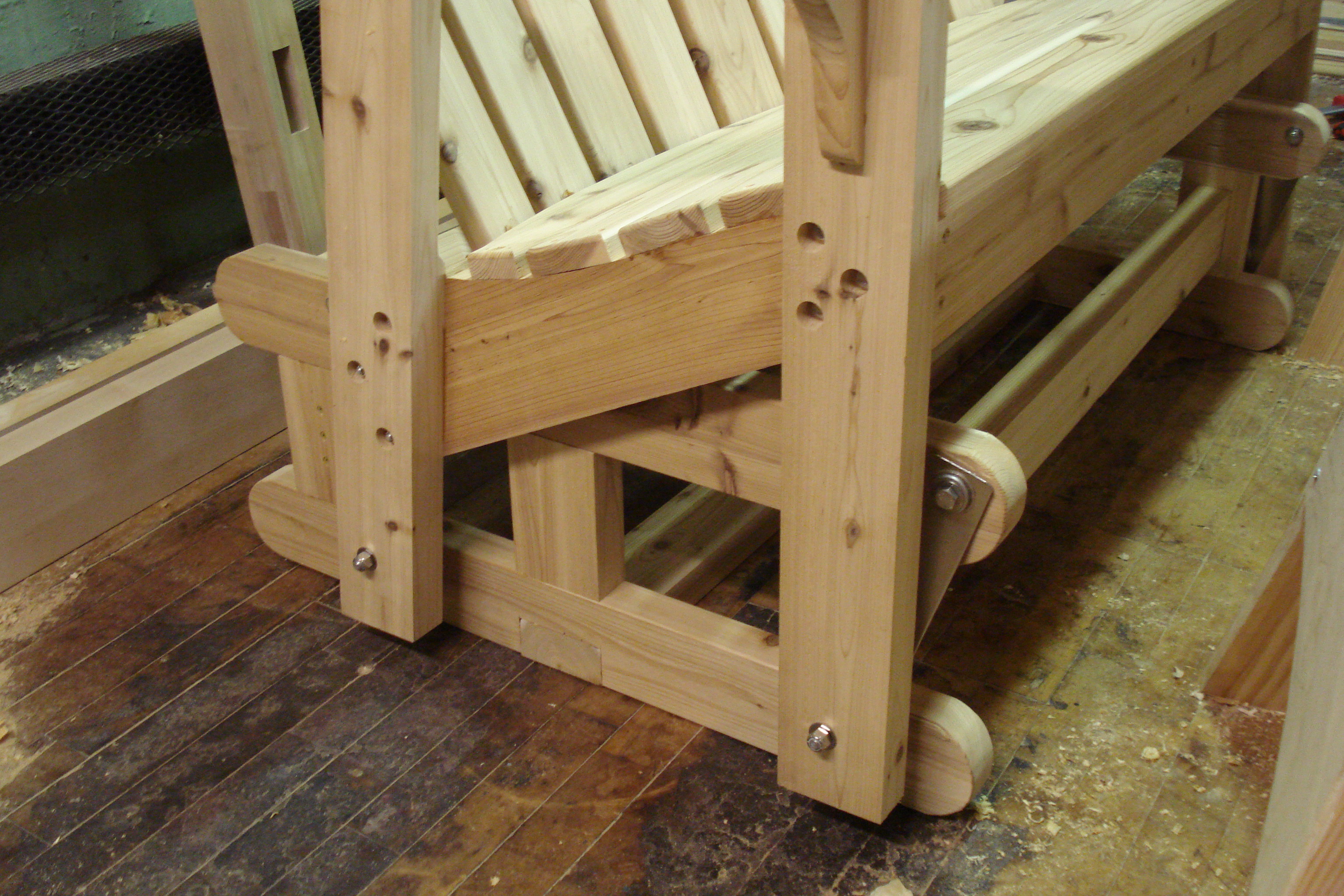 Glider Bench Pt. 7 Goods of Wood work 